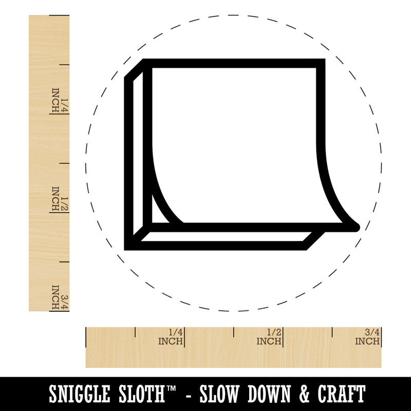 Sticky Note Notepad Paper Self-Inking Rubber Stamp for Stamping Crafting Planners