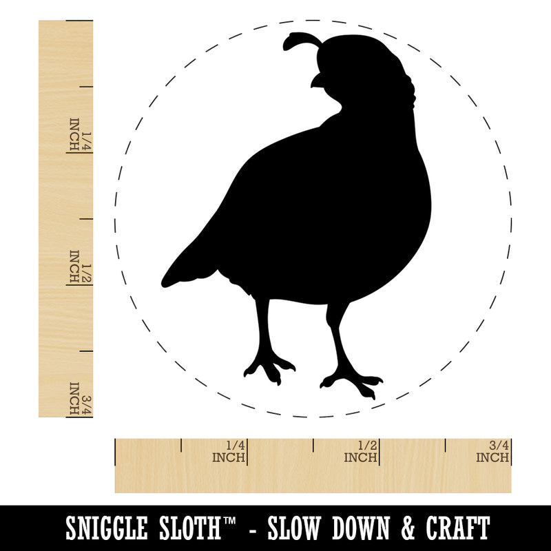 Walking Quail Bird Solid Self-Inking Rubber Stamp for Stamping Crafting Planners