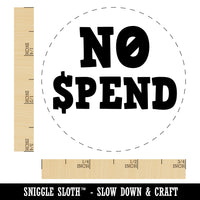 No Spend Money Spending Fun Text Self-Inking Rubber Stamp for Stamping Crafting Planners