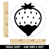 Cute and Delicious Chocolate Covered Strawberry Self-Inking Rubber Stamp for Stamping Crafting Planners