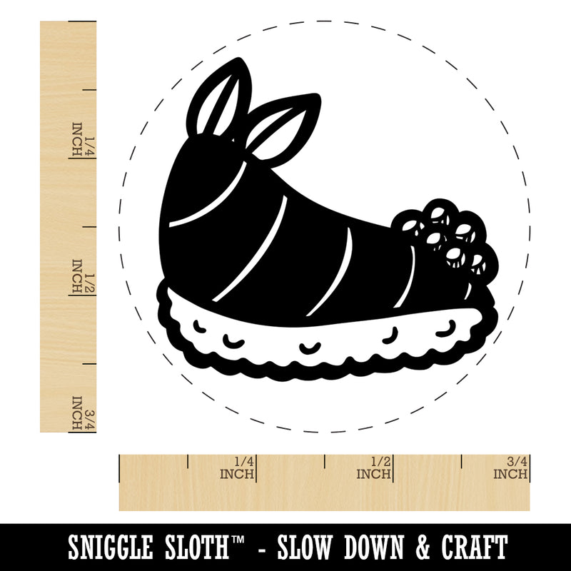 Funny Sea Bunny Shaped Sushi Nudibranch Self-Inking Rubber Stamp for Stamping Crafting Planners