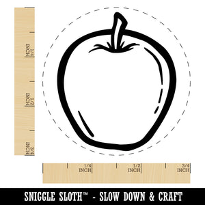 Juicy Apple Fruit Summer Harvest Teacher Self-Inking Rubber Stamp for Stamping Crafting Planners