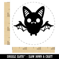 Sweet Kawaii Chibi Bat Flying Cat Halloween Self-Inking Rubber Stamp for Stamping Crafting Planners