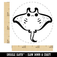 Sweet Kawaii Chibi Manta Ray Self-Inking Rubber Stamp for Stamping Crafting Planners
