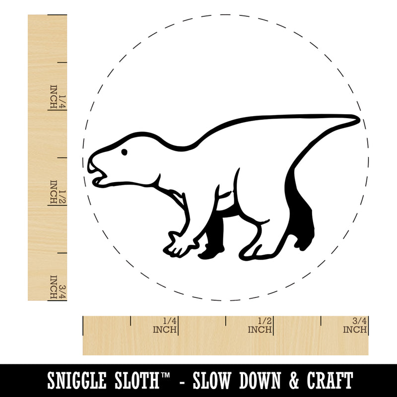 Alert Iguanodon Jurassic Dinosaur Self-Inking Rubber Stamp for Stamping Crafting Planners