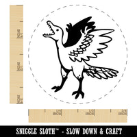 Archaeopteryx Winged Feathered Bird Like Dinosaur Self-Inking Rubber Stamp for Stamping Crafting Planners