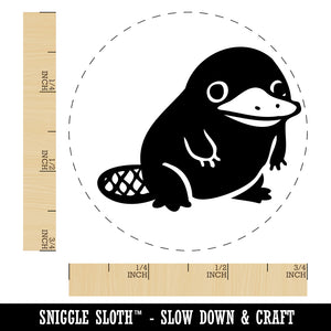 Cute Weird Duck Billed Platypus Self-Inking Rubber Stamp for Stamping Crafting Planners