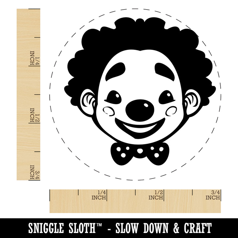 Cute Chibi Circus Party Clown Child Kid Self-Inking Rubber Stamp for Stamping Crafting Planners