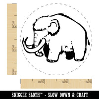 Fuzzy Fluffy Wooly Mammoth Self-Inking Rubber Stamp for Stamping Crafting Planners