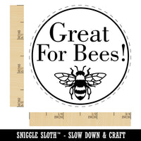 Great For Bees Flower Seed Packet Label Self-Inking Rubber Stamp for Stamping Crafting Planners