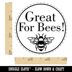 Great For Bees Flower Seed Packet Label Self-Inking Rubber Stamp for Stamping Crafting Planners