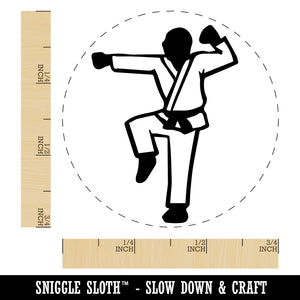 Kung Fu Martial Arts Hang Stance Karate Gi Self-Inking Rubber Stamp for Stamping Crafting Planners