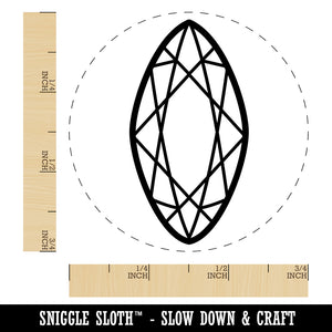 Marquise Navette Cut Gem Diamond Jewelry Self-Inking Rubber Stamp for Stamping Crafting Planners