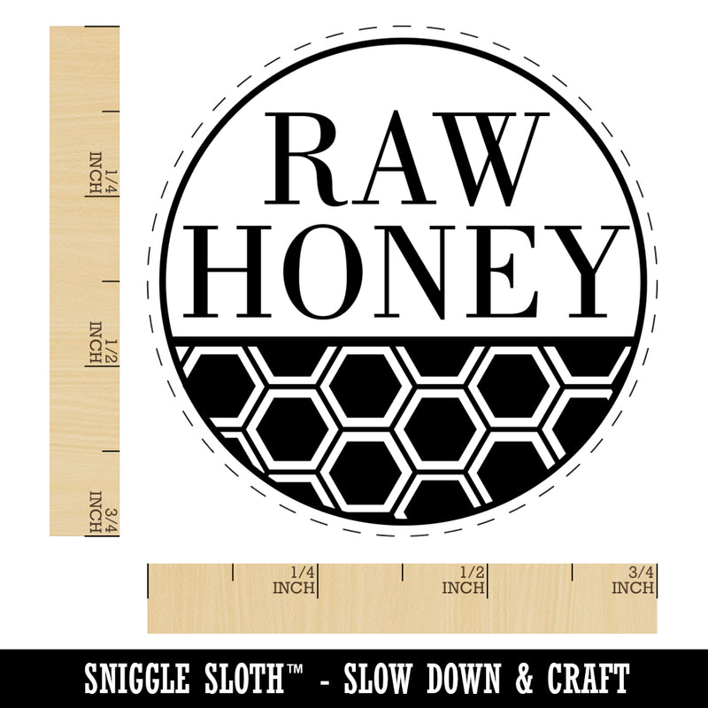 Raw Honey Bee for Apiarist Beekeeper Self-Inking Rubber Stamp for Stamping Crafting Planners