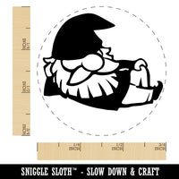 Sexy Lounging Garden Gnome Self-Inking Rubber Stamp for Stamping Crafting Planners