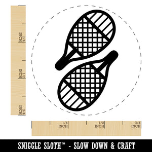 Traditional Teardrop Snowshoes Icon Self-Inking Rubber Stamp for Stamping Crafting Planners