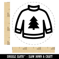 Christmas Ugly Sweater Self-Inking Rubber Stamp Ink Stamper for Stamping Crafting Planners