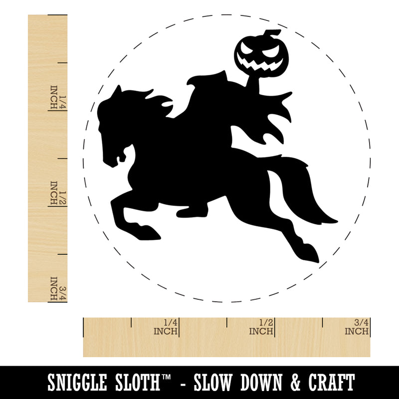 Headless Horseman Halloween Self-Inking Rubber Stamp Ink Stamper for Stamping Crafting Planners