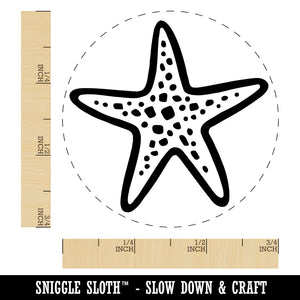 Starfish Sea Star Self-Inking Rubber Stamp Ink Stamper for Stamping Crafting Planners