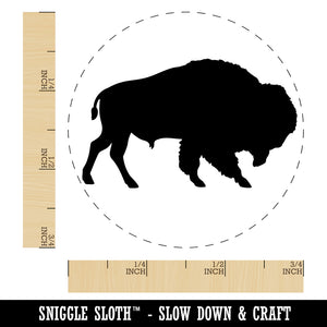 American Buffalo Bison Solid Self-Inking Rubber Stamp Ink Stamper for Stamping Crafting Planners