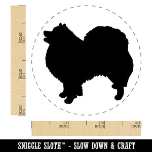 American Eskimo Dog Solid Self-Inking Rubber Stamp Ink Stamper for Stamping Crafting Planners