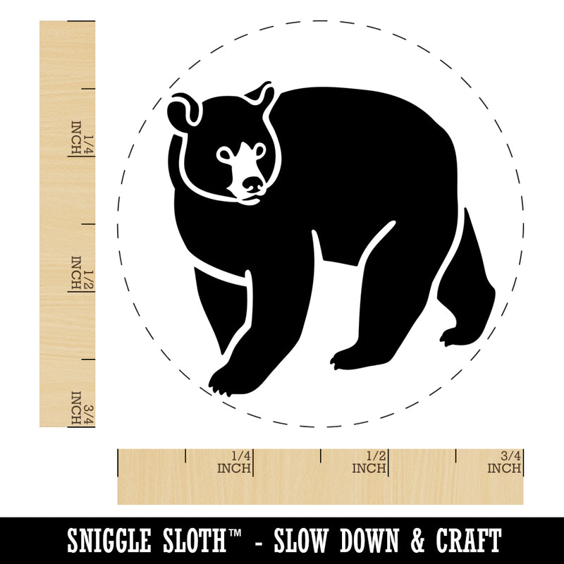 Black Bear Self-Inking Rubber Stamp Ink Stamper for Stamping Crafting Planners