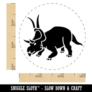 Diabloceratops Dinosaur Self-Inking Rubber Stamp Ink Stamper for Stamping Crafting Planners