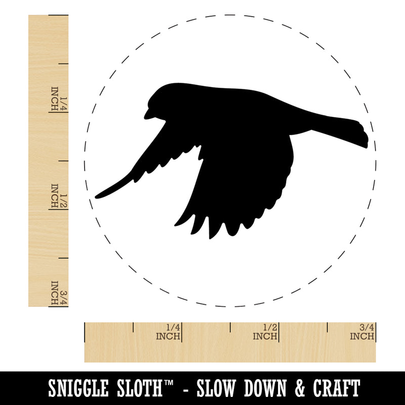 Finch Flying Bird Self-Inking Rubber Stamp Ink Stamper for Stamping Crafting Planners