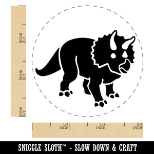 Triceratops Dinosaur Self-Inking Rubber Stamp Ink Stamper for Stamping Crafting Planners