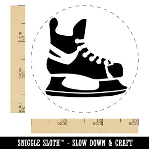 Hockey Ice Skates Skating Blades Self-Inking Rubber Stamp Ink Stamper for Stamping Crafting Planners