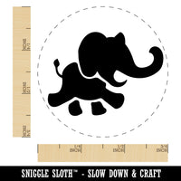 Marching Baby Elephant Self-Inking Rubber Stamp Ink Stamper for Stamping Crafting Planners