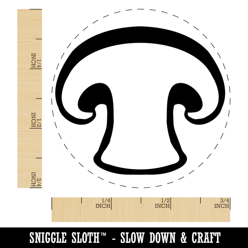 Sliced Mushroom Food Self-Inking Rubber Stamp Ink Stamper for Stamping Crafting Planners