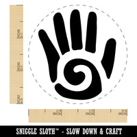 Southwestern Style Tribal Hand with Swirl Self-Inking Rubber Stamp Ink Stamper for Stamping Crafting Planners