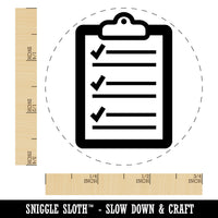 Clipboard Office List Checks Self-Inking Rubber Stamp Ink Stamper for Stamping Crafting Planners