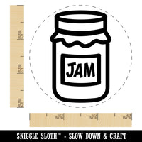 Jar of Jam Jelly Canning Self-Inking Rubber Stamp Ink Stamper for Stamping Crafting Planners