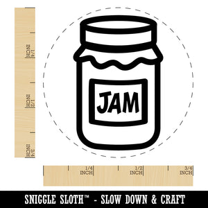 Jar of Jam Jelly Canning Self-Inking Rubber Stamp Ink Stamper for Stamping Crafting Planners