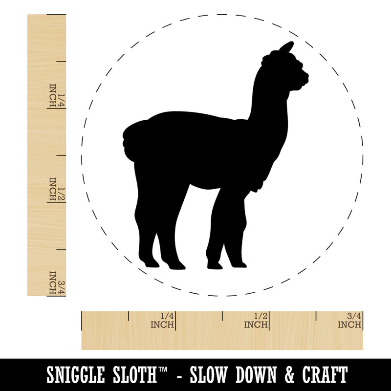 Alpaca Silhouette Self-Inking Rubber Stamp Ink Stamper for Stamping Crafting Planners