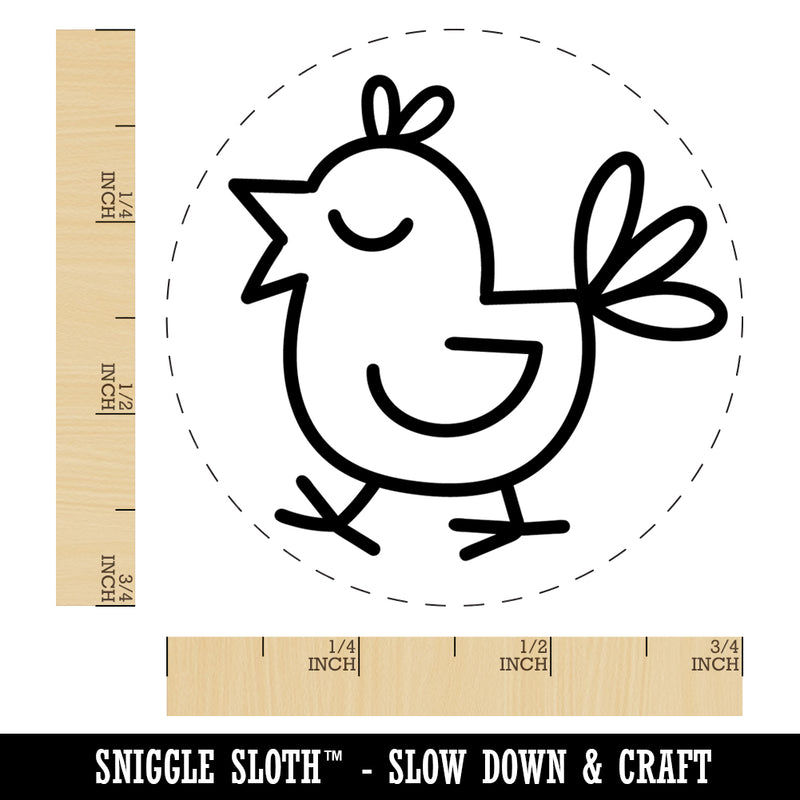 Carefree Bird Chirping Self-Inking Rubber Stamp Ink Stamper for Stamping Crafting Planners