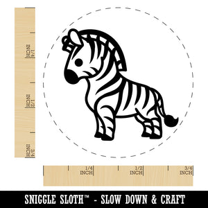 Cartoon Zebra Self-Inking Rubber Stamp Ink Stamper for Stamping Crafting Planners