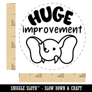 Huge Improvement Elephant Teacher Student Self-Inking Rubber Stamp Ink Stamper for Stamping Crafting Planners