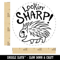 Lookin' Sharp Porcupine Teacher Student Self-Inking Rubber Stamp Ink Stamper for Stamping Crafting Planners