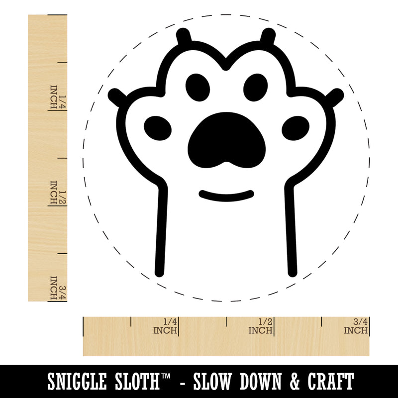 Outstretched Cat Paw Beans Self-Inking Rubber Stamp Ink Stamper for Stamping Crafting Planners