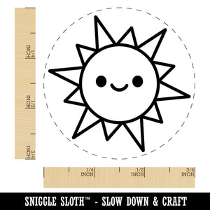 Smiling Sun Teacher Student Self-Inking Rubber Stamp Ink Stamper for Stamping Crafting Planners