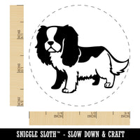 Cartoon Cavalier King Charles Spaniel Dog Pet Self-Inking Rubber Stamp Ink Stamper for Stamping Crafting Planners