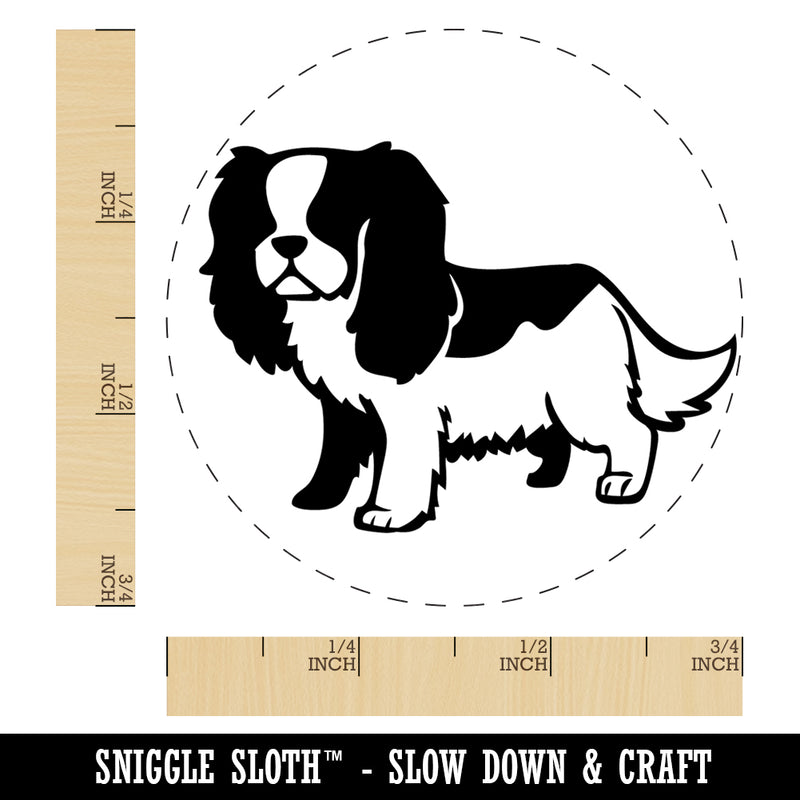 Cartoon Cavalier King Charles Spaniel Dog Pet Self-Inking Rubber Stamp Ink Stamper for Stamping Crafting Planners