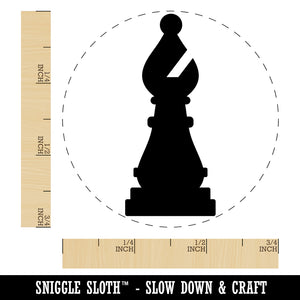 Chess Bishop Piece Self-Inking Rubber Stamp Ink Stamper for Stamping Crafting Planners