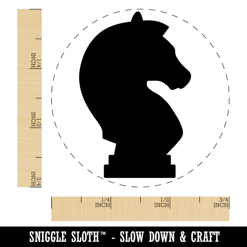 Chess Knight Piece Self-Inking Rubber Stamp Ink Stamper for Stamping Crafting Planners