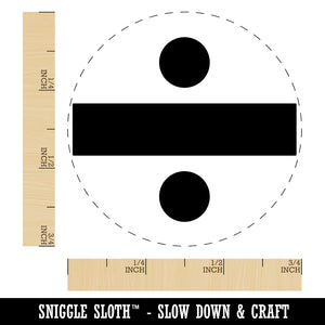 Division Divide Math Symbol Self-Inking Rubber Stamp Ink Stamper for Stamping Crafting Planners