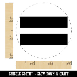 Equal Sign Math Symbol Self-Inking Rubber Stamp Ink Stamper for Stamping Crafting Planners