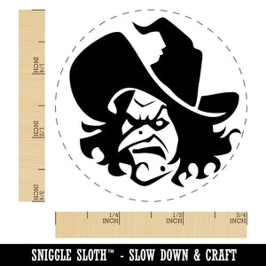 Evil Wicked Witch Scowl Halloween Self-Inking Rubber Stamp Ink Stamper for Stamping Crafting Planners